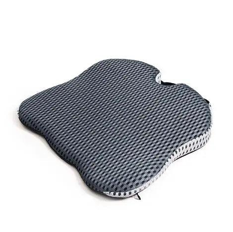 Coussin coccyx voiture bleu avec texture respirante et housse lavable