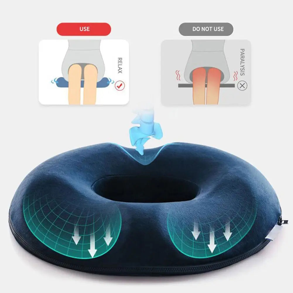 Coussin anti hemorroidaire ventilé pour réduire la pression et la chaleur