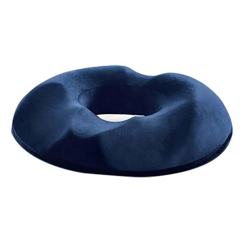 Coussin anti hemorroidaire bleu confortable pour soulagement de l’assise