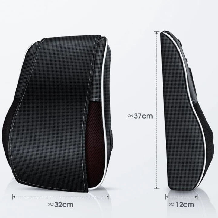 Dimensions du coussin cervical chauffant et massant vues de côté