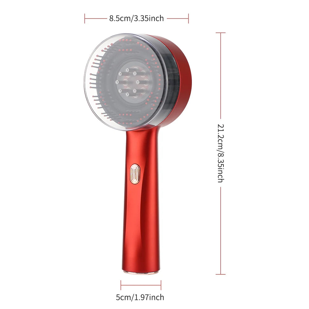 Brosse de Soin Capillaire à Lumière Rouge - DermaScalp™