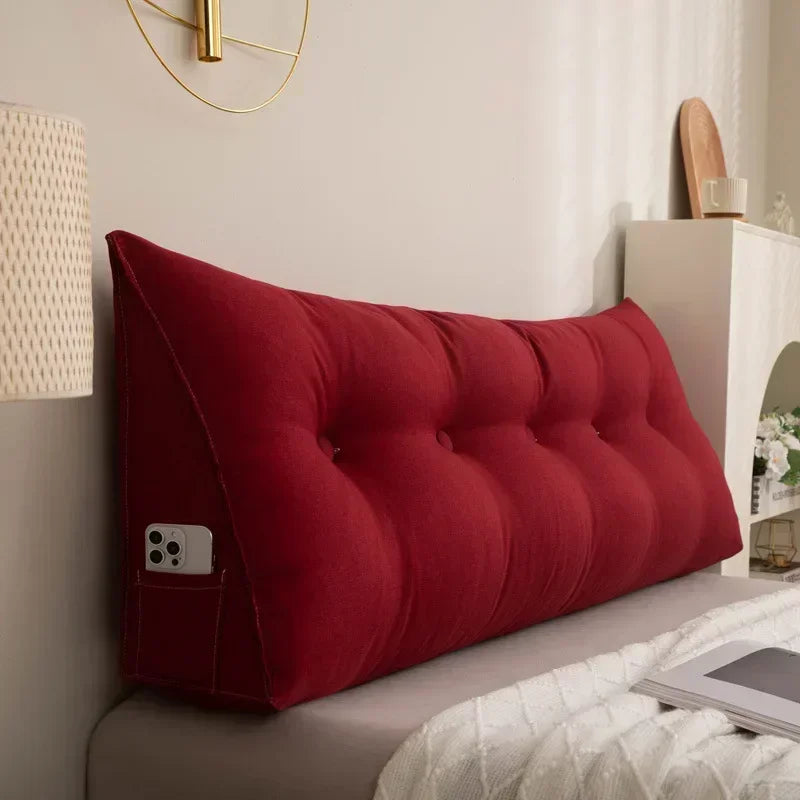 Coussin de relax triangulaire doux et confortable pour lit ou fauteuil