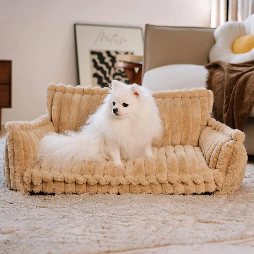 Coussin Canapé Chien: Support Articulaire Premium avec Design Côtelé Élégant - Mon - Coussin – Boutique Française de Coussins Orthopédiques, de Lecture et pour Animaux