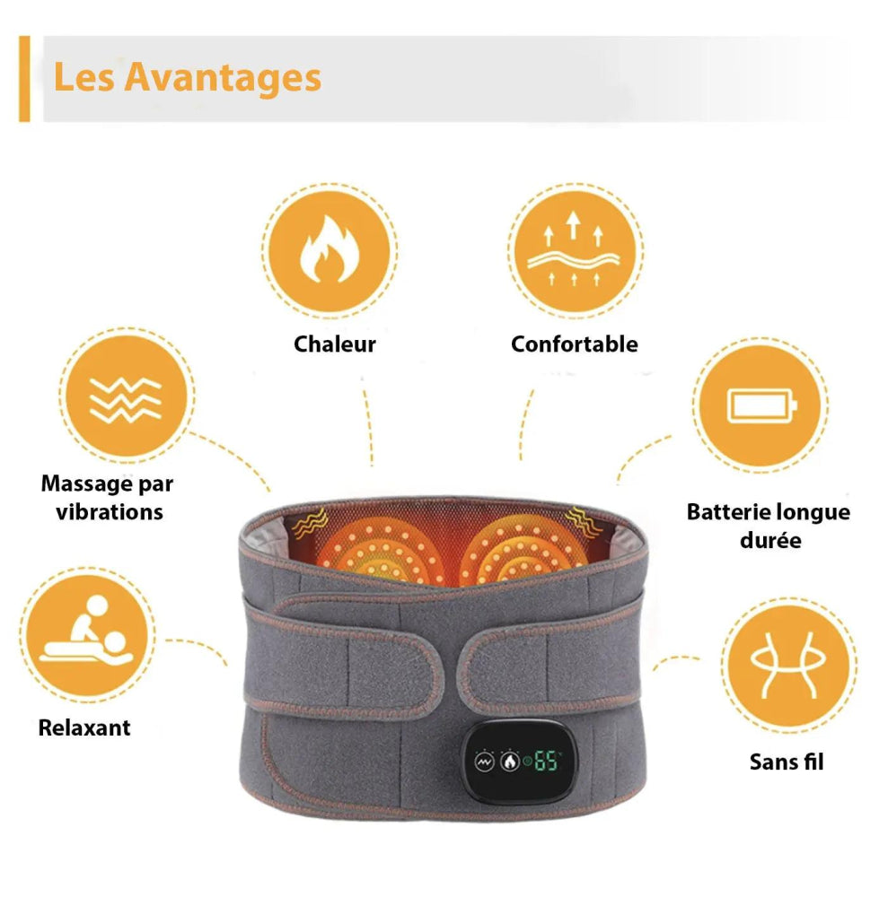 Coussin Chauffant Lombaires avec Massage Intégré - Technologie Double Confort - Mon - Coussin – Boutique Française de Coussins Orthopédiques, de Lecture et pour Animaux