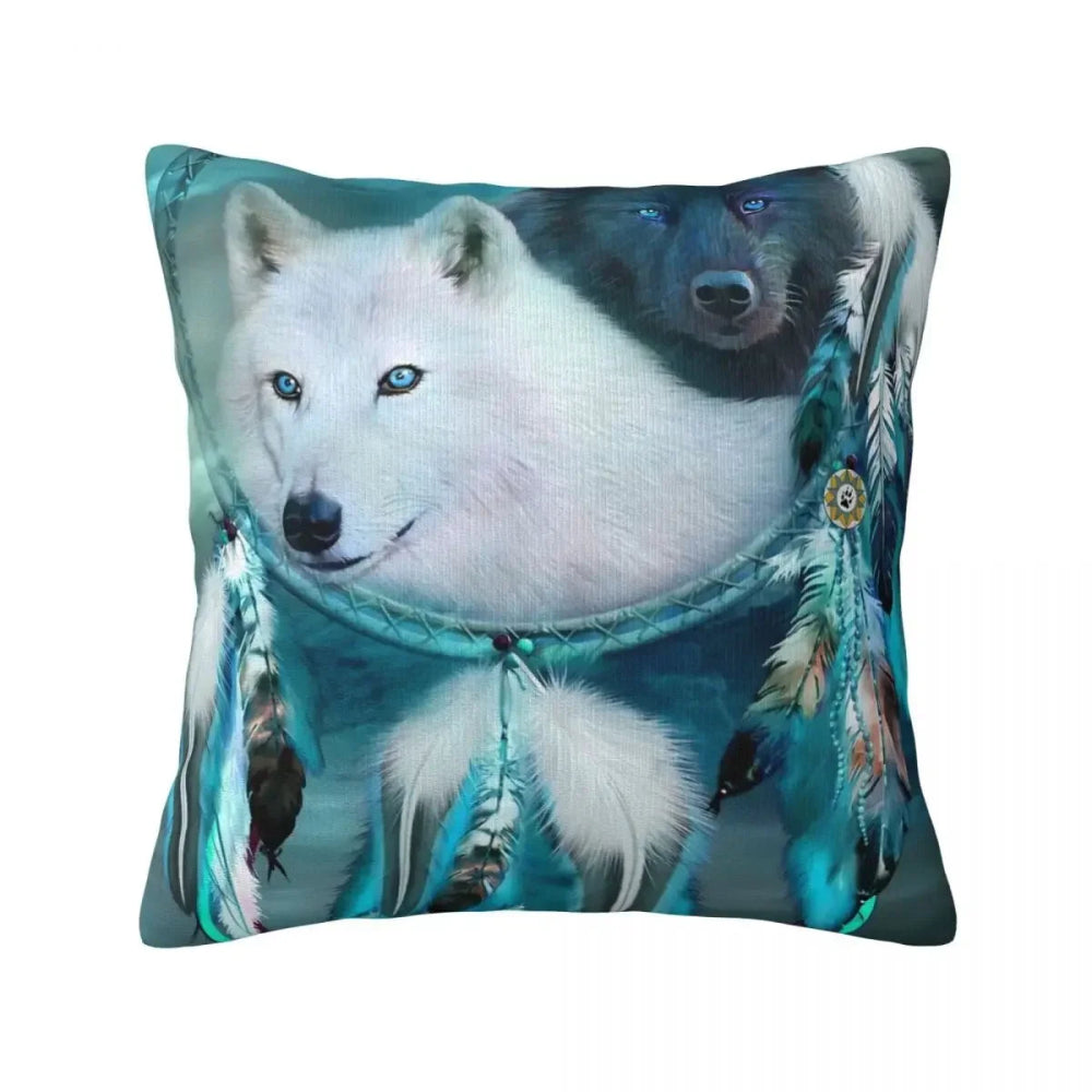 Coussin loup – Invitation au calme et à la connexion instinctive - Mon - Coussin – Boutique Française de Coussins Orthopédiques, de Lecture et pour Animaux