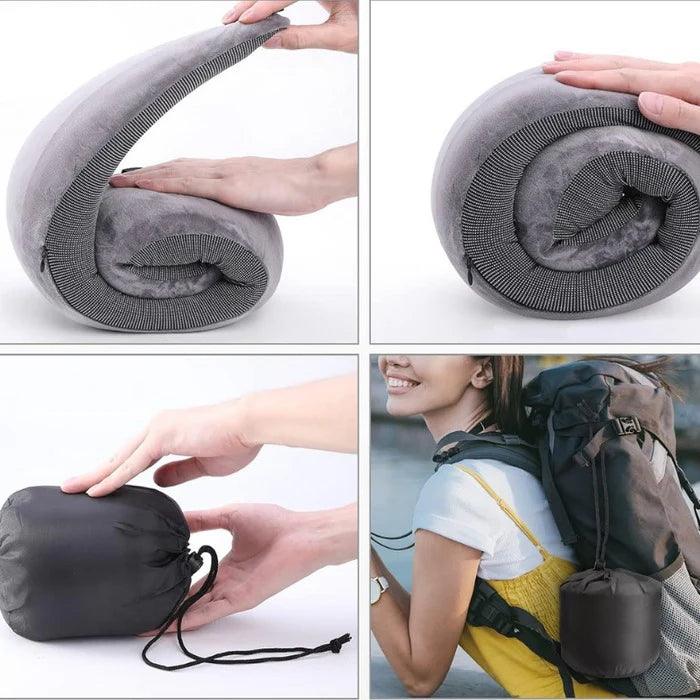 Coussin pour le Cou Avion - Votre Compagnon de Voyage Ergonomique - Mon - Coussin – Boutique Française de Coussins Orthopédiques, de Lecture et pour Animaux