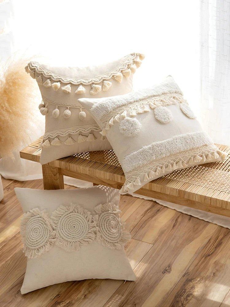 Housse de coussin 45x45 beige - Mon - Coussin