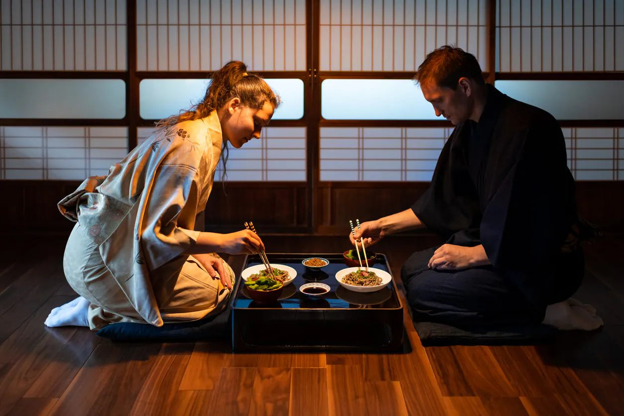 Pourquoi les Japonais mangent par terre