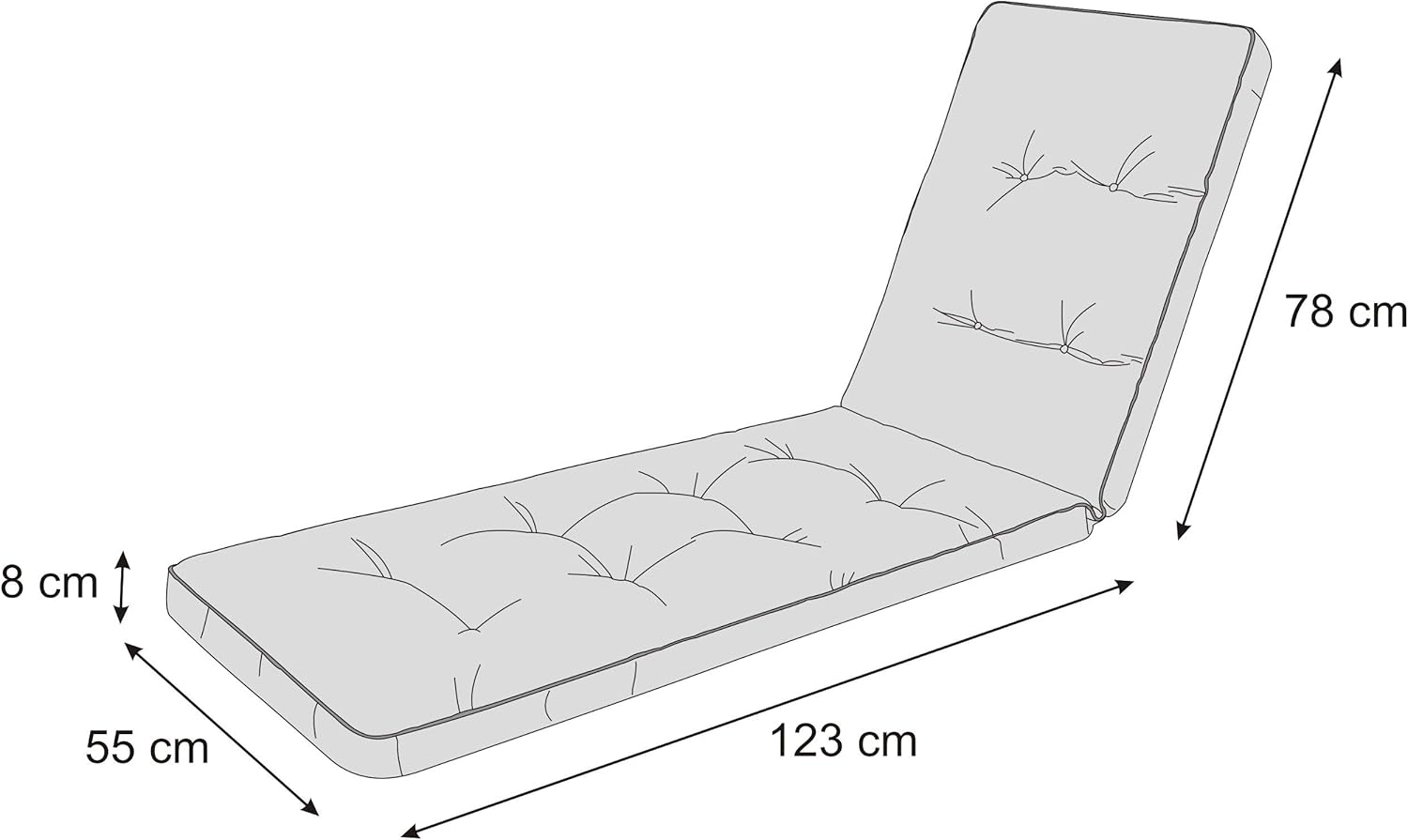 Outdoor cushion for deckchair: comfort &amp; durability for your garden