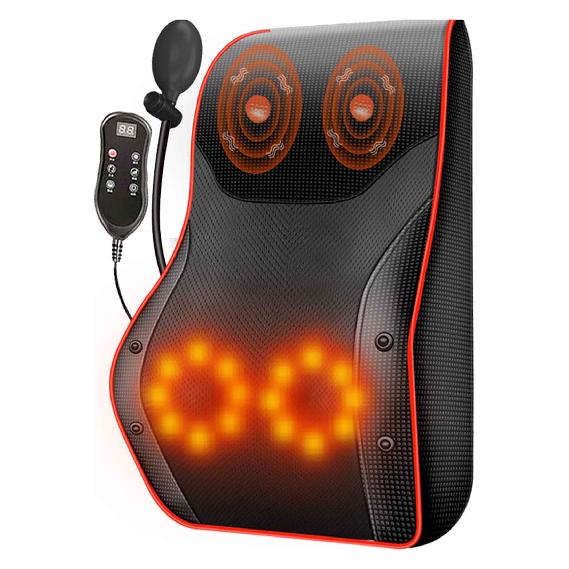 Back and Neck Massager Cushion with Heating Function