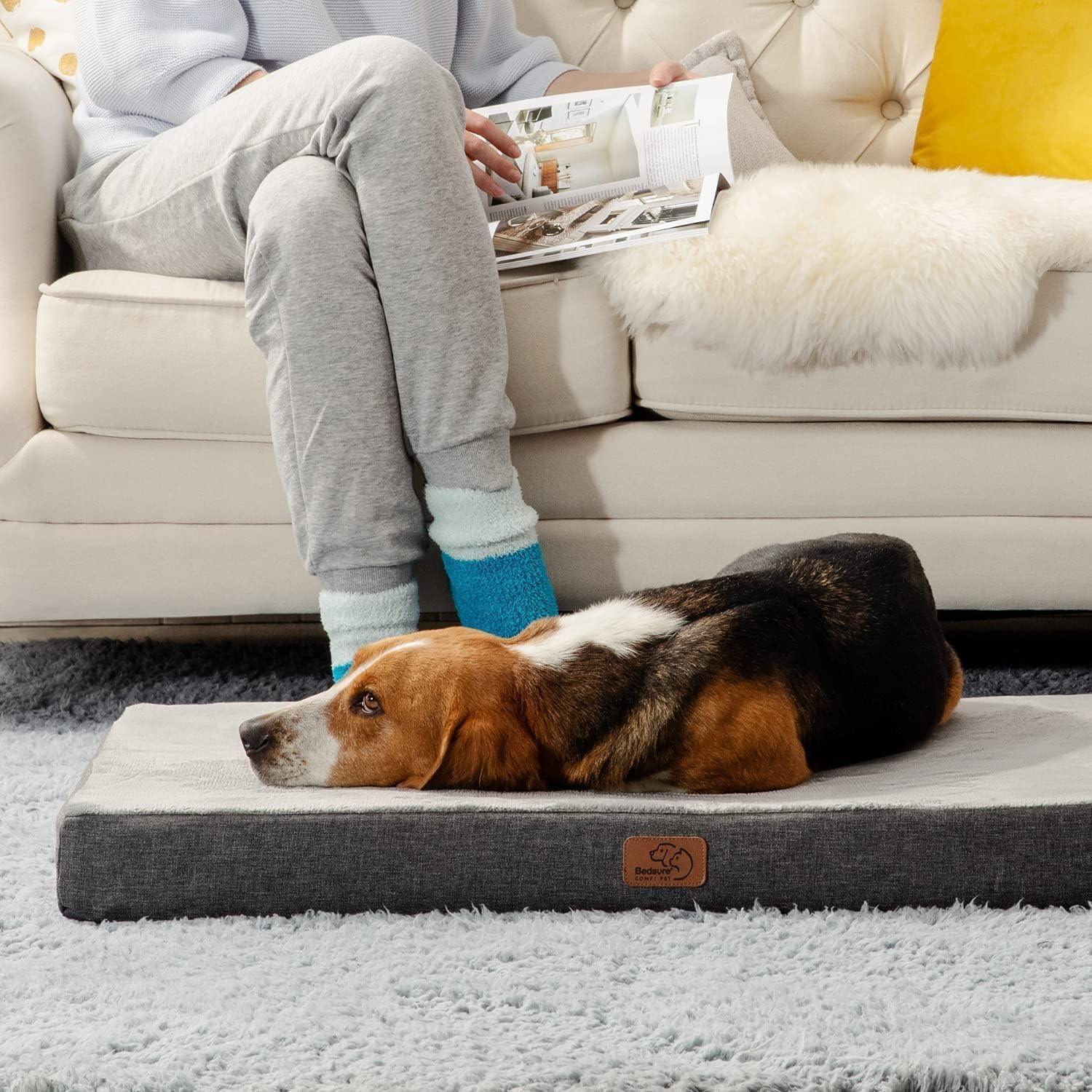 Memory Foam Dog Cushion - Premium Therapeutic Comfort