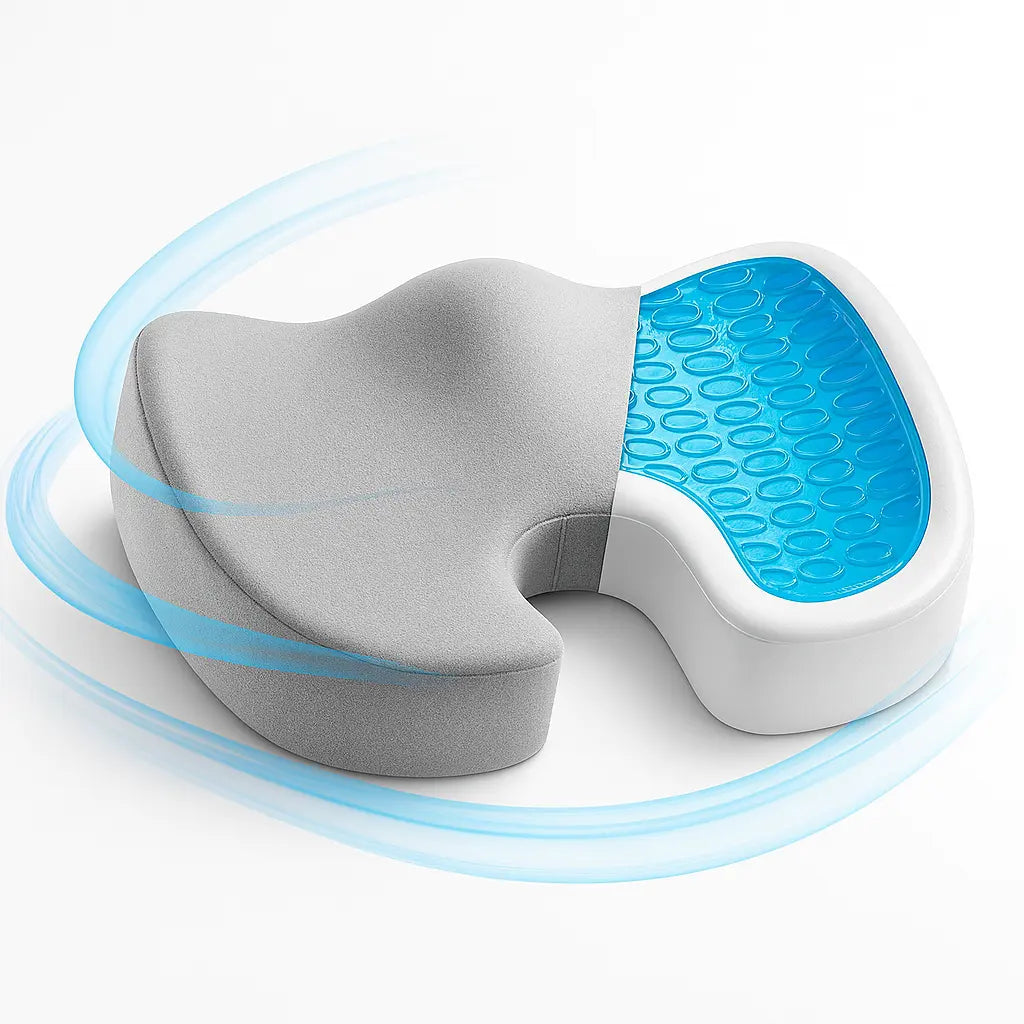 Coussin Coccyx Gel & Mémoire de Forme - OrthoGel™