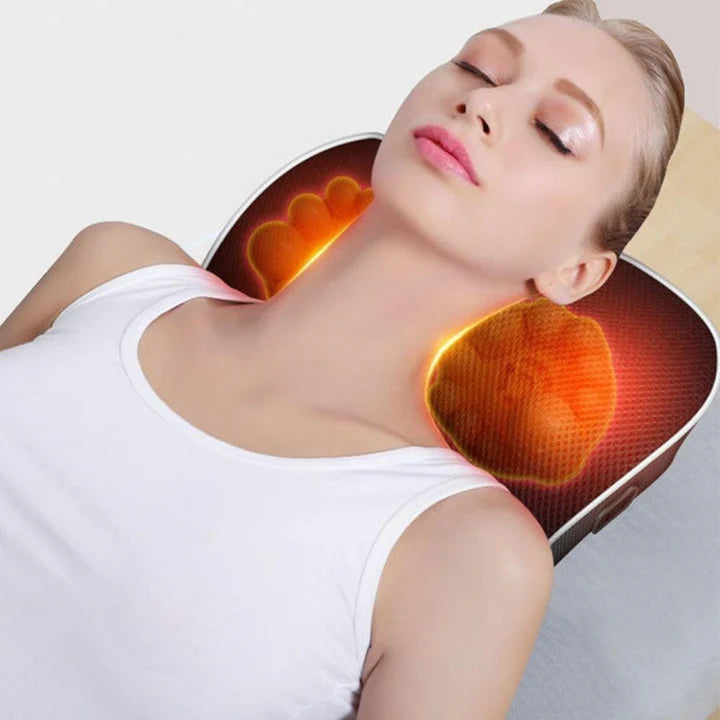 Coussin Massage Shiatsu chauffant utilisé pour détendre la nuque