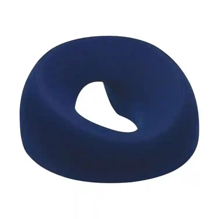 Coussin vitrectomie bleu pour maintien du visage après chirurgie