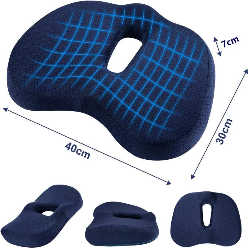Taille et vues du coussin memoire de forme voiture