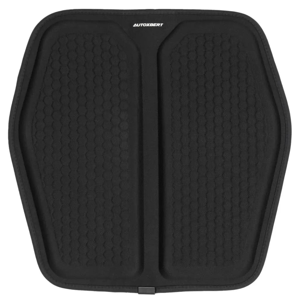 Le coussin d'assise en gel 3D AirGrid™, mettant en évidence sa structure en nid d'abeille pour le soulagement de la pression sur le coccyx.