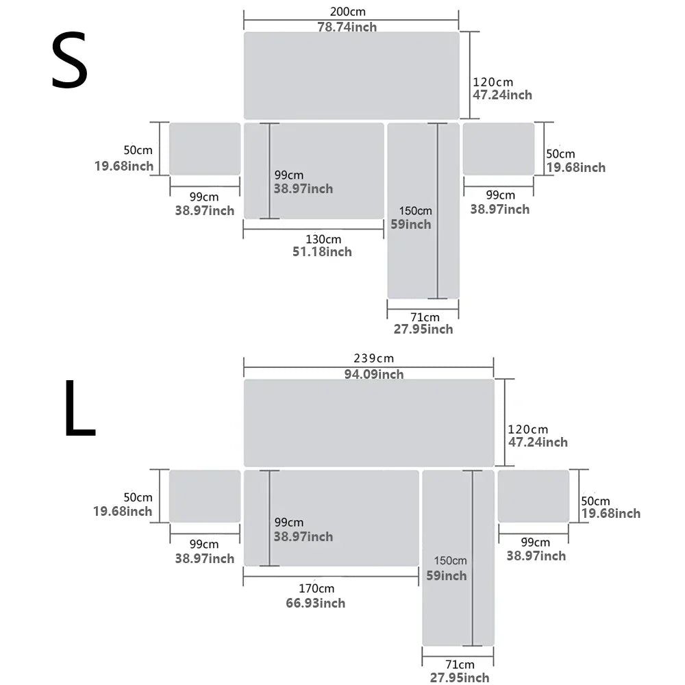 Housse de Canapé d'Angle Imperméable et Reversible - Protection Moderne et Pratique