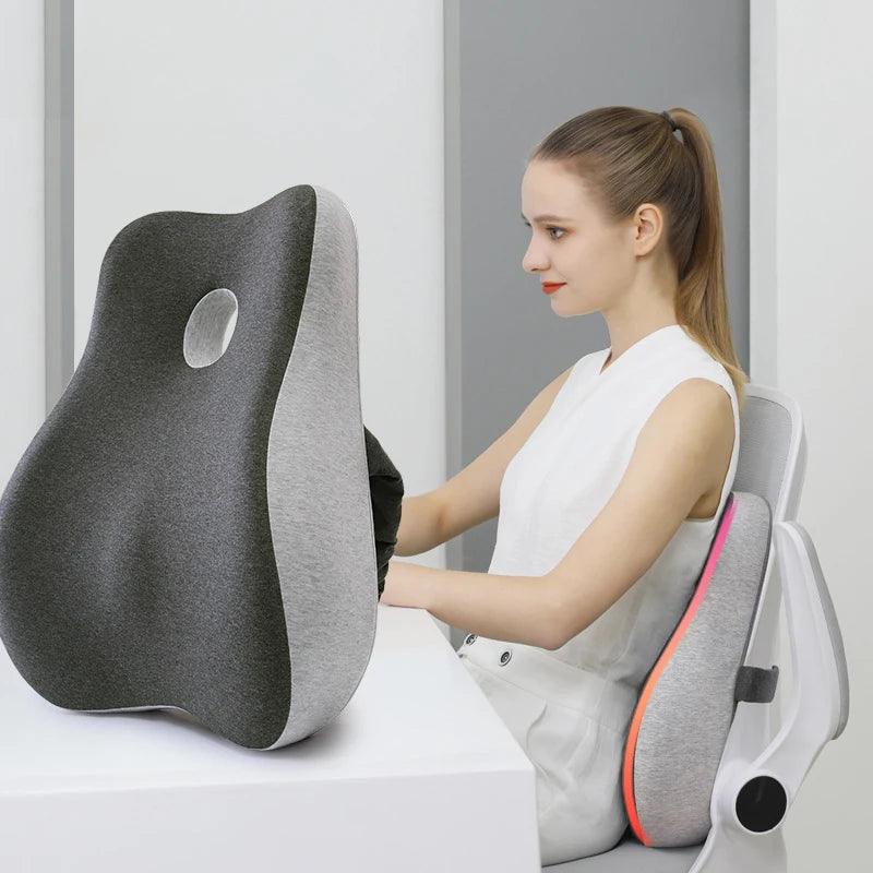 Coussin Ergonomique Chaise: Support Lombaire Premium avec Technologie Mémoire de Forme