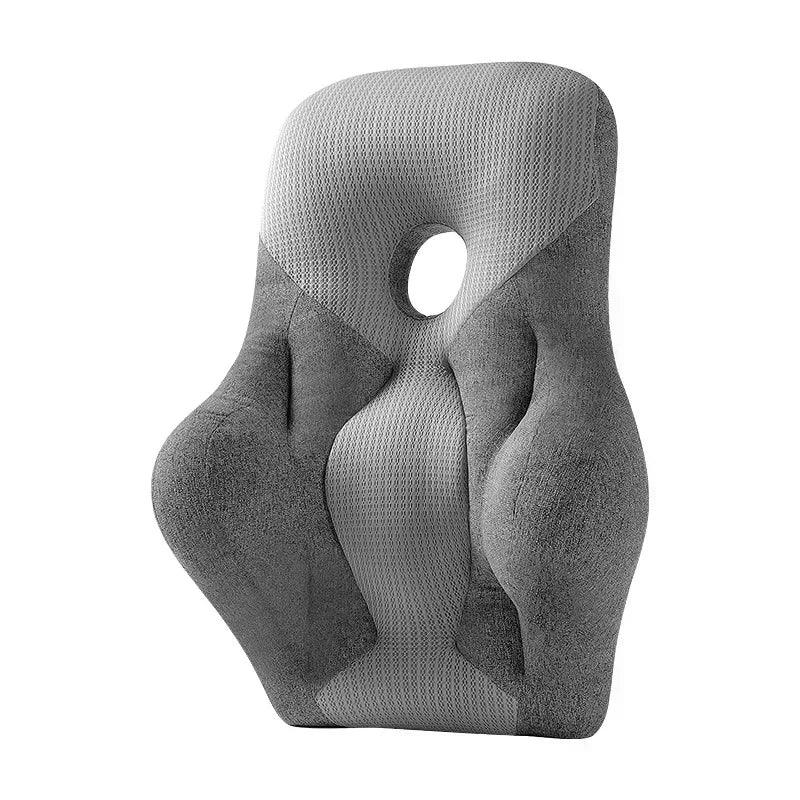 Lumbar Cushion Armchair: Sculptural Design and Ergonomic Support