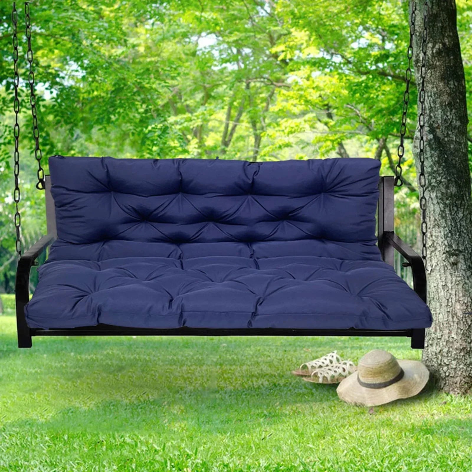 Coussin palette extérieur imperméable et antidérapant pour mobilier de jardin.