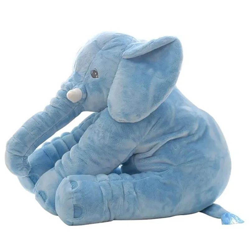 coussin éléphant bleu pour réconfort et décoration enfantine