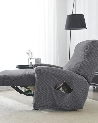 Housse de fauteuil extensible jacquard antidérapante