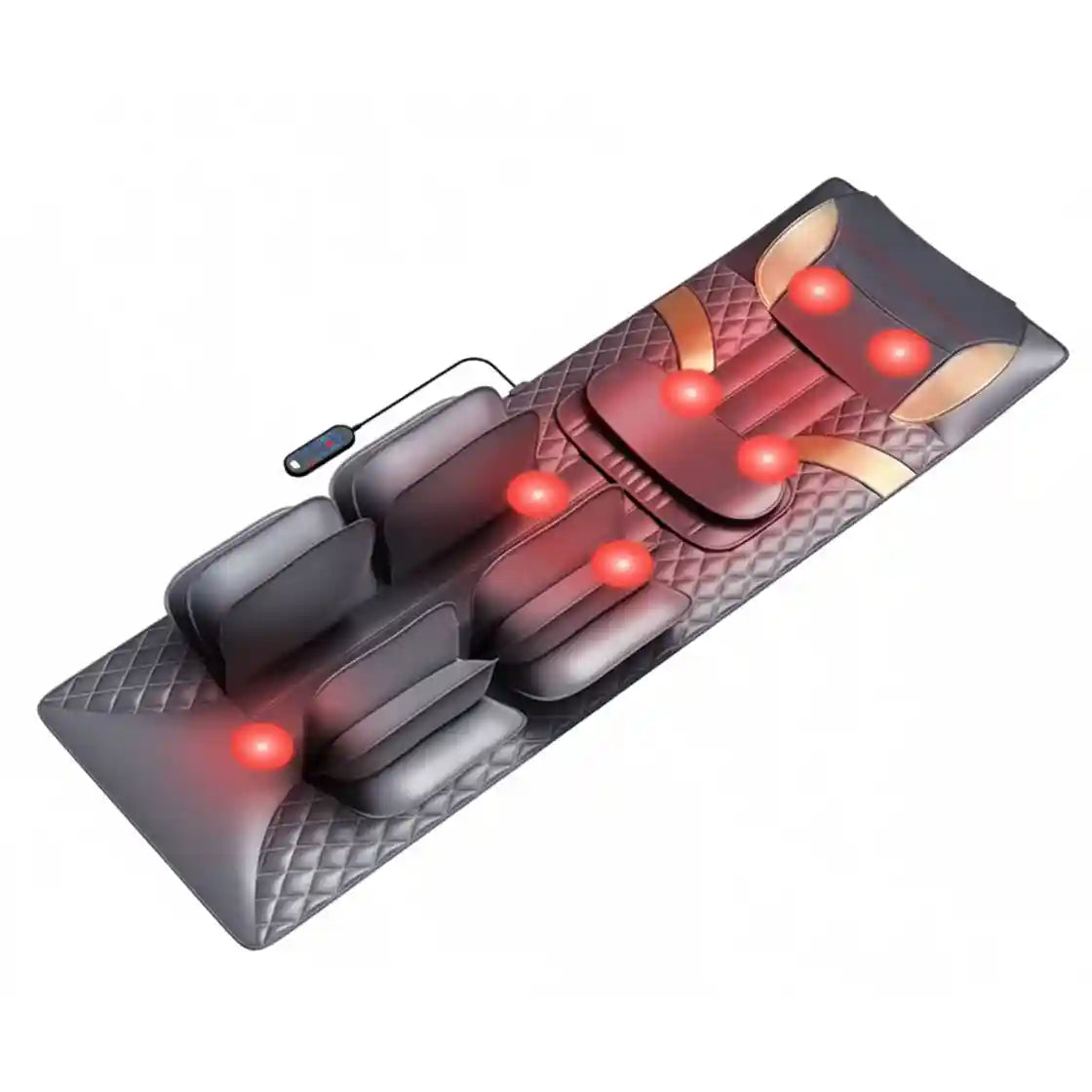 Tapis de massage et d'étirement AeroForm™ avec ses airbags de compression et zones de chaleur infrarouge.
