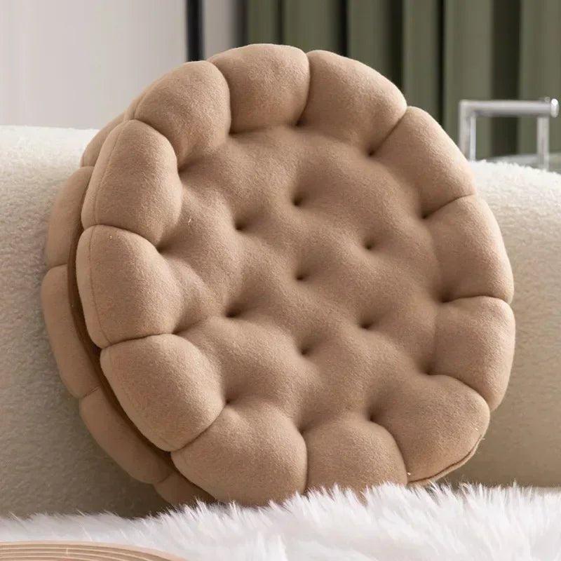 Coussin biscuit en velours - Mon - Coussin