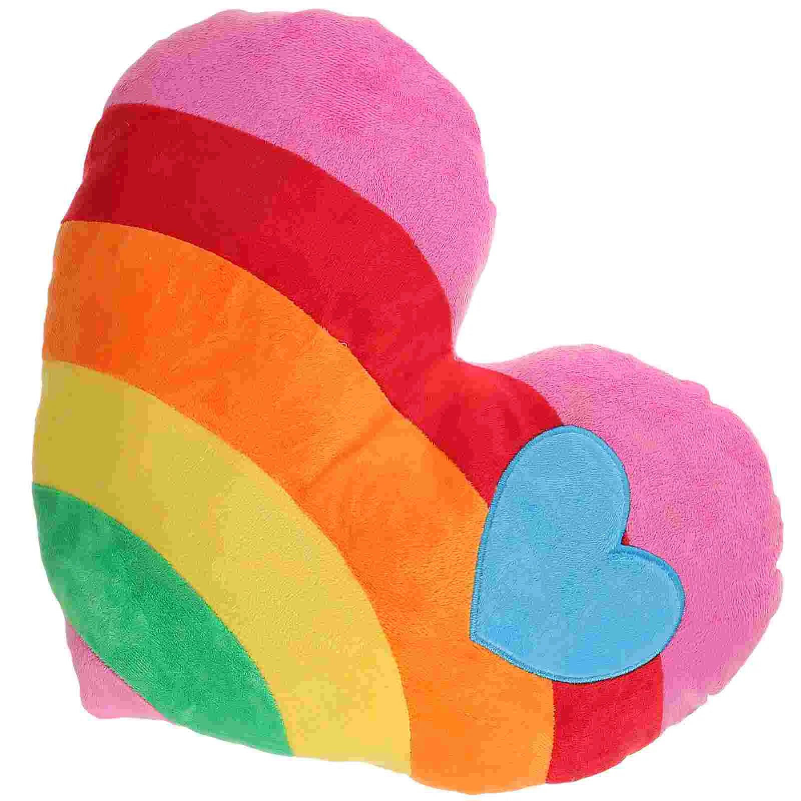 coussin coeur arc - en - ciel - Mon - Coussin