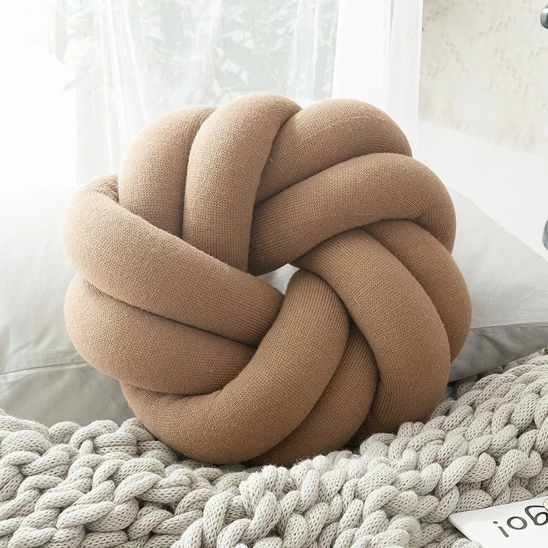 Coussin en noeud en coton - Mon - Coussin