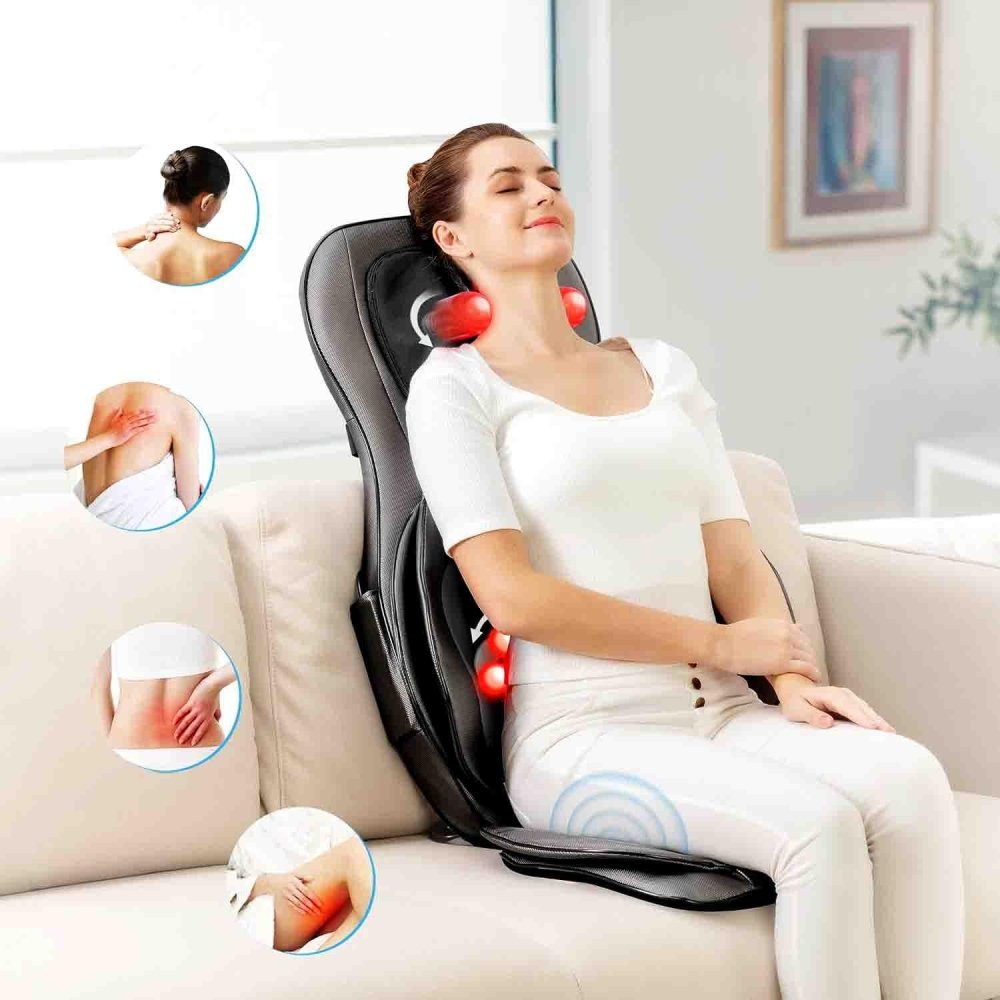 Coussin Massage Shiatsu Premium avec Chaleur Infrarouge et Massage 2D/3D - Mon - Coussin – Boutique Française de Coussins Orthopédiques, de Lecture et pour Animaux