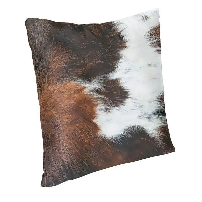 Coussin Peau de Vache : Authenticité Naturelle & Design Unique - Mon - Coussin – Boutique Française de Coussins Orthopédiques, de Lecture et pour Animaux