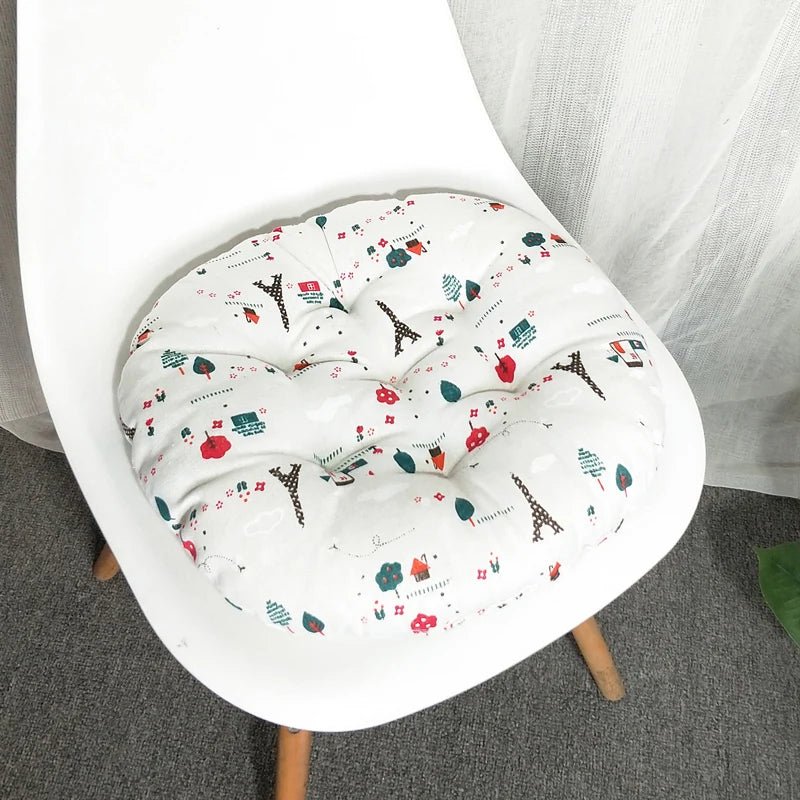 Coussin rond 40 cm en coton - Mon - Coussin