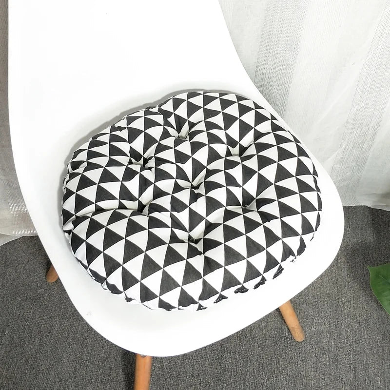 Coussin rond 40 cm en coton - Mon - Coussin