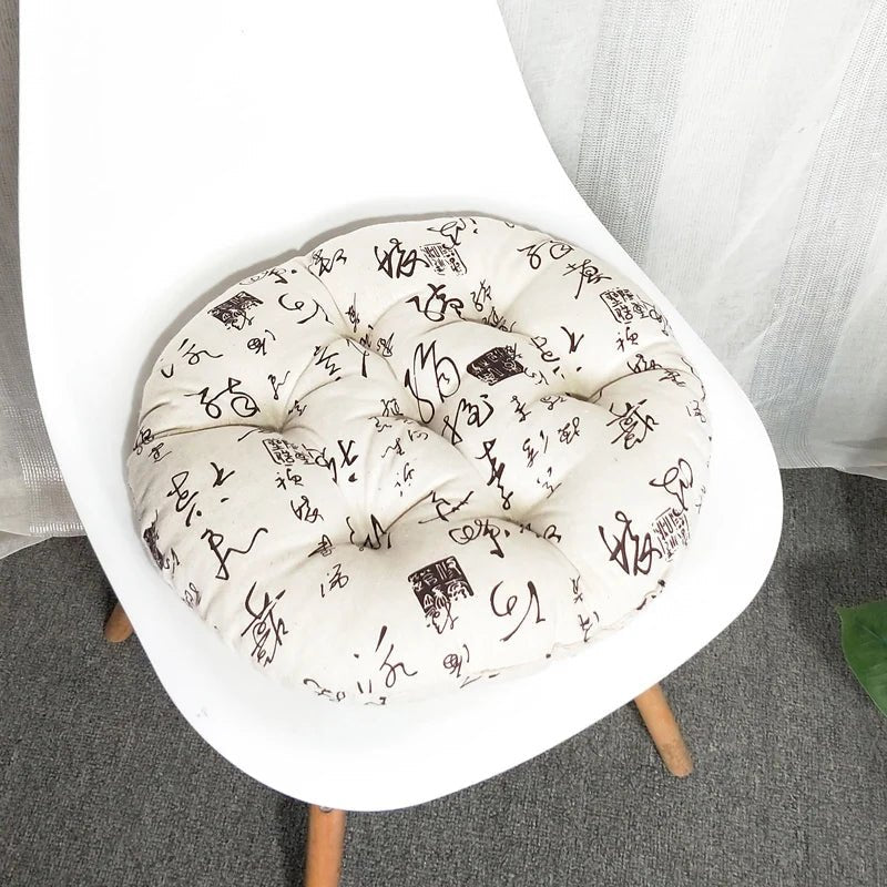 Coussin rond 40 cm en coton - Mon - Coussin