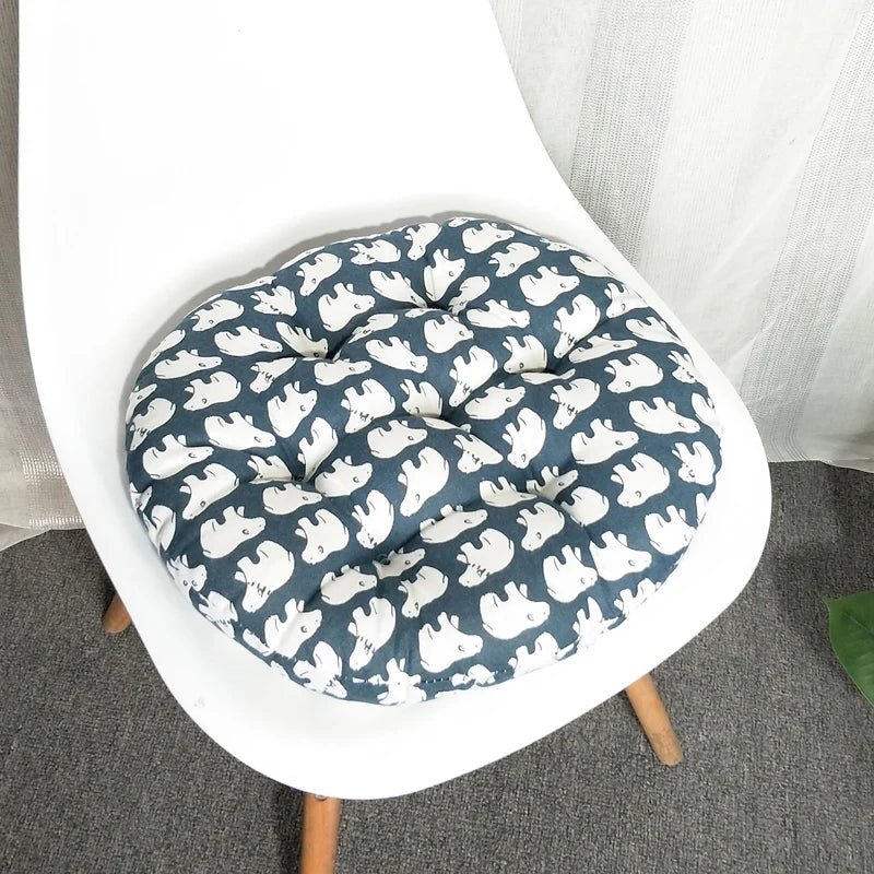 Coussin rond 40 cm en coton - Mon - Coussin