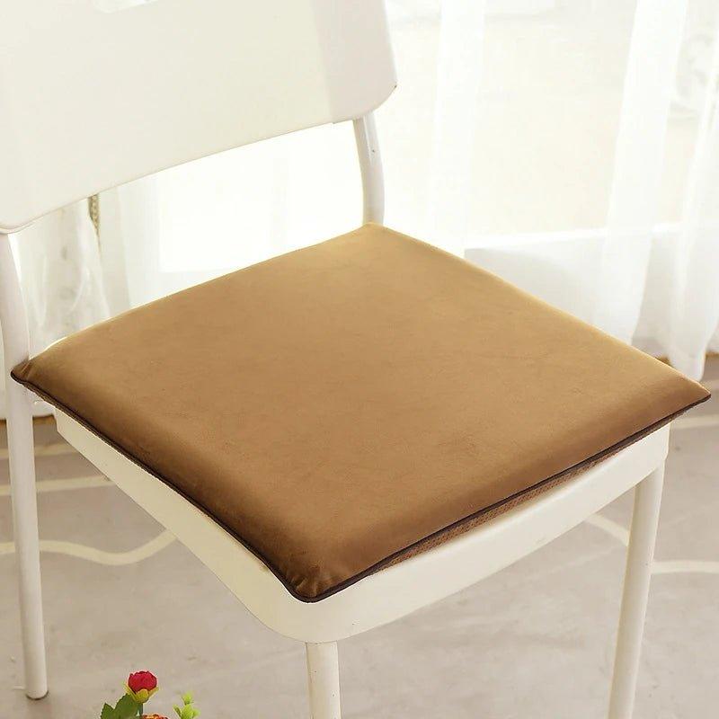 Galette de chaise déhoussable carré en coton - Mon - Coussin