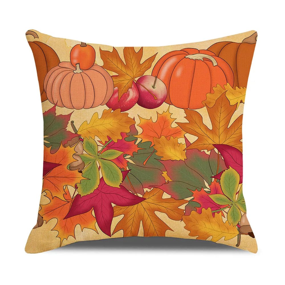 Housse coussin automne en coton - Mon - Coussin