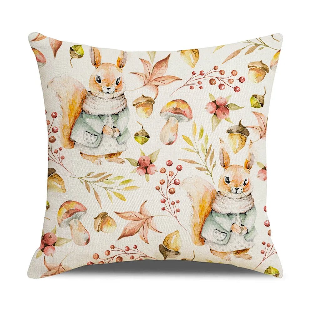 Housse coussin automne en coton - Mon - Coussin