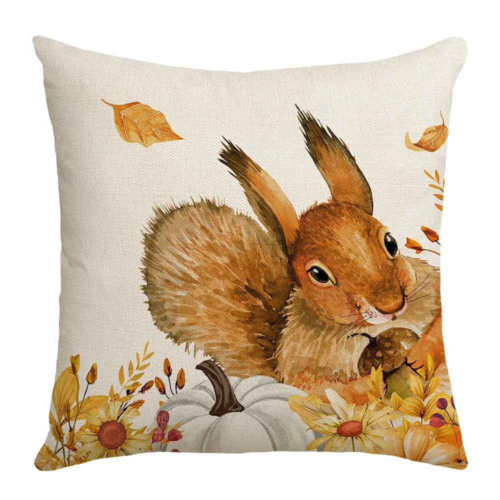 Housse coussin automne en coton - Mon - Coussin