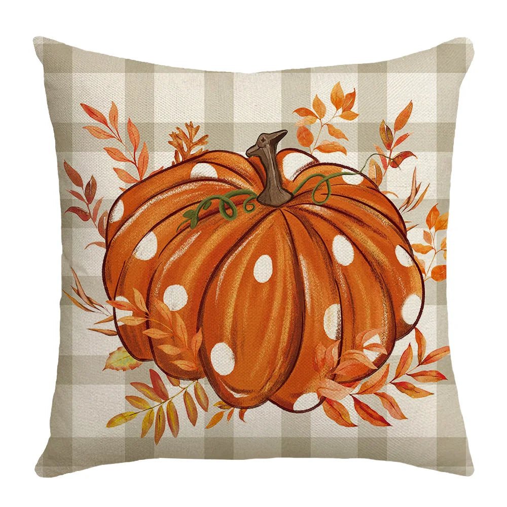 Housse coussin automne en coton - Mon - Coussin