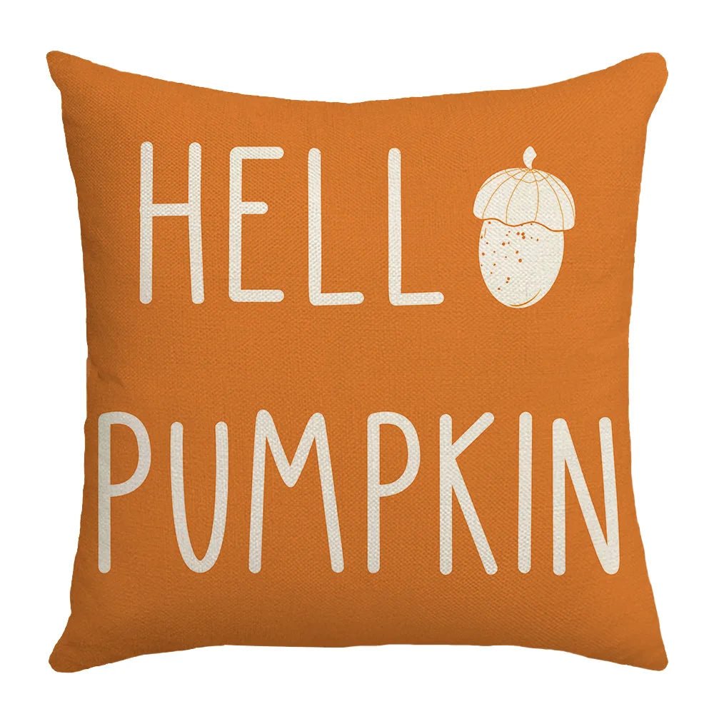 Housse coussin automne en coton - Mon - Coussin