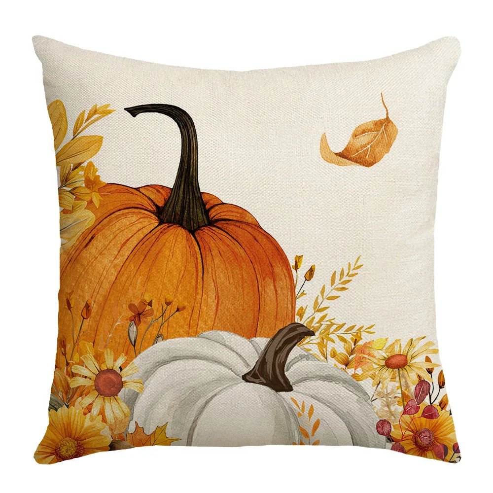 Housse coussin automne en coton - Mon - Coussin