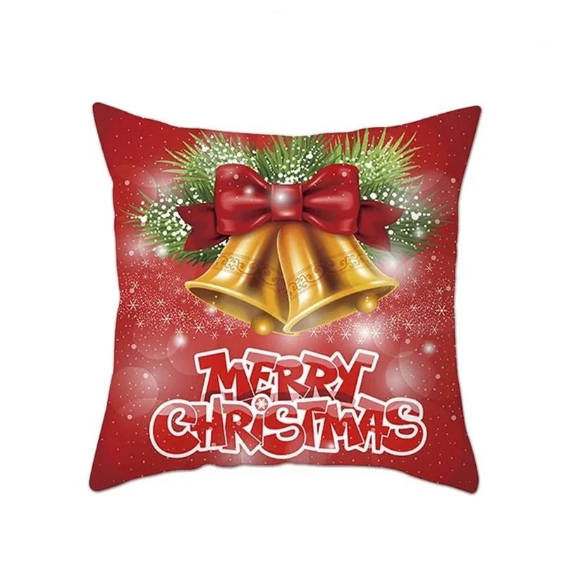 Housse coussin noel 45x45 doré - Mon - Coussin