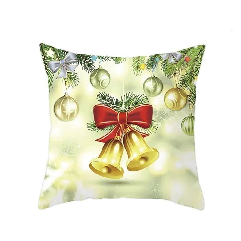 Housse coussin noel 45x45 doré - Mon - Coussin