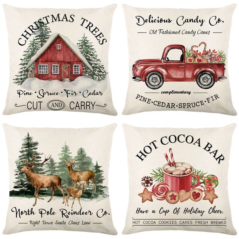 housse de coussin de noel - Mon - Coussin