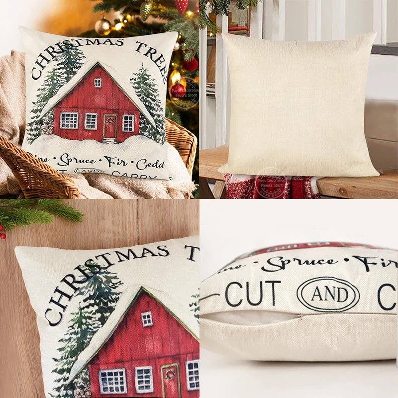 housse de coussin de noel - Mon - Coussin