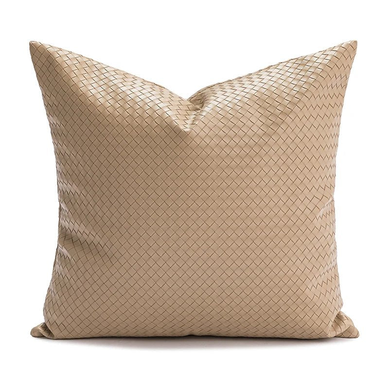 Housse de coussin en faux cuir - Mon - Coussin