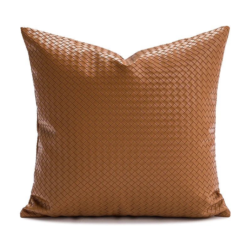 Housse de coussin en faux cuir - Mon - Coussin