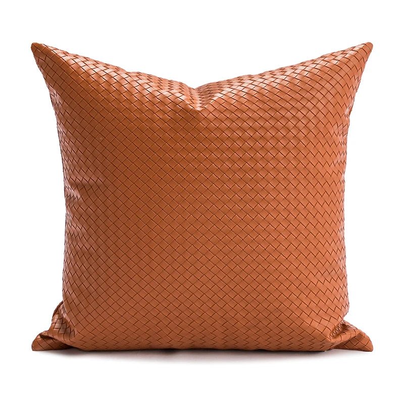 Housse de coussin en faux cuir - Mon - Coussin